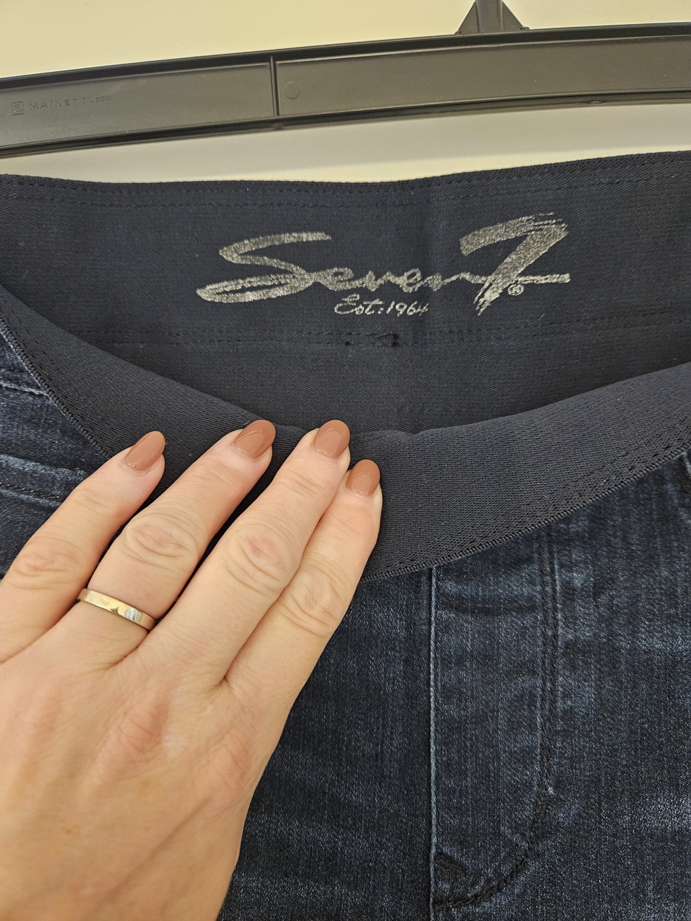 Seven7 Womens Skinny Jeans Dark Wash - Picture 4 of 6